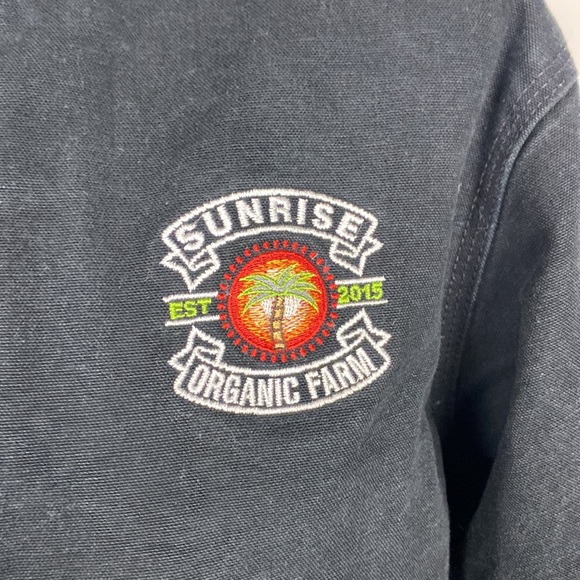 Carhartt X Sunrise Mens Black Full Zip Canvas Jacket Hoodie Made in USA Size L - Picture 11 of 14